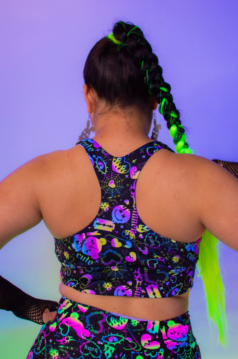 Glow Up Sports Bra (Made to Order) - Killer Sinner